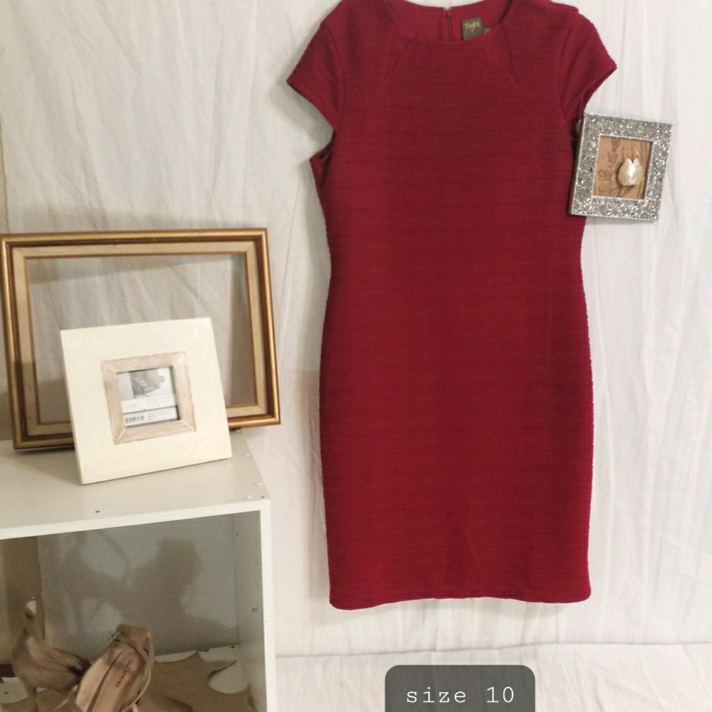 Size 10 wine colored sheath dress